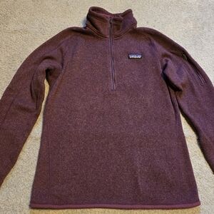 Women's Patagonia Plum Fleece Quarterzip Size Medium